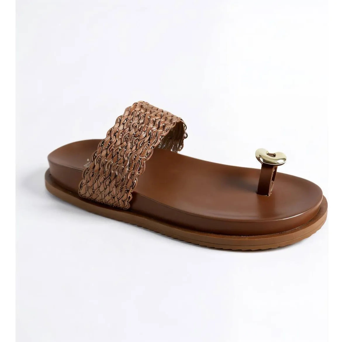 Papete Feminina A.b Marrom Caramelo