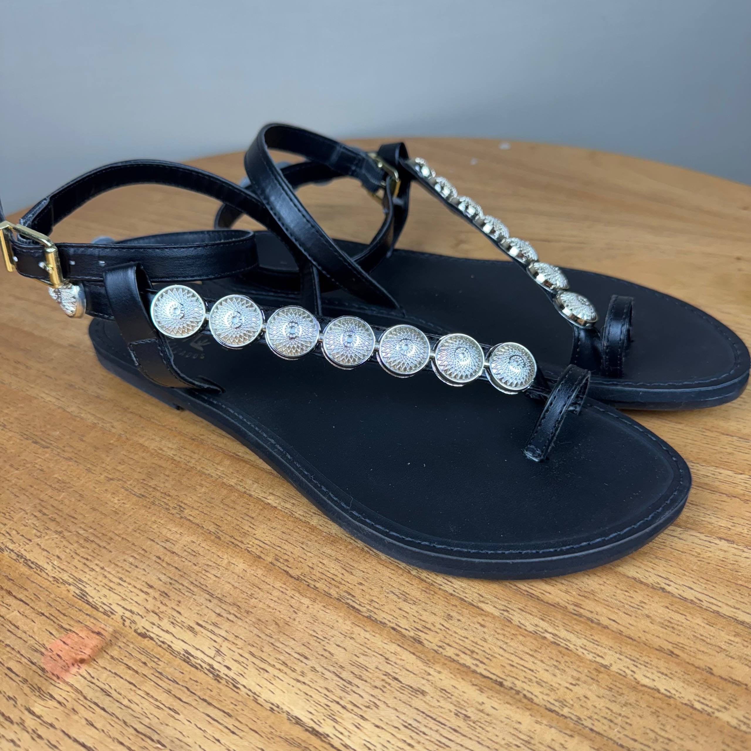 Rasteirinha Feminina A.B Preto Com Prata