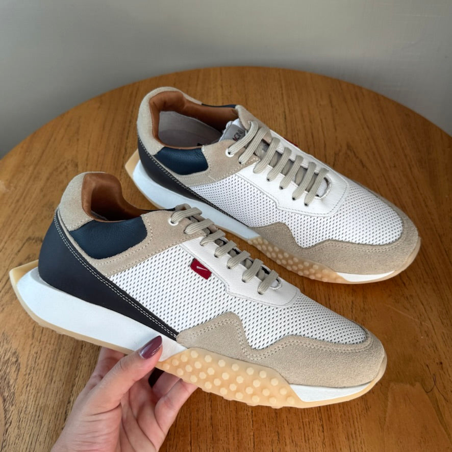 Sapatênis Masculino Moderno Ferracini Creme