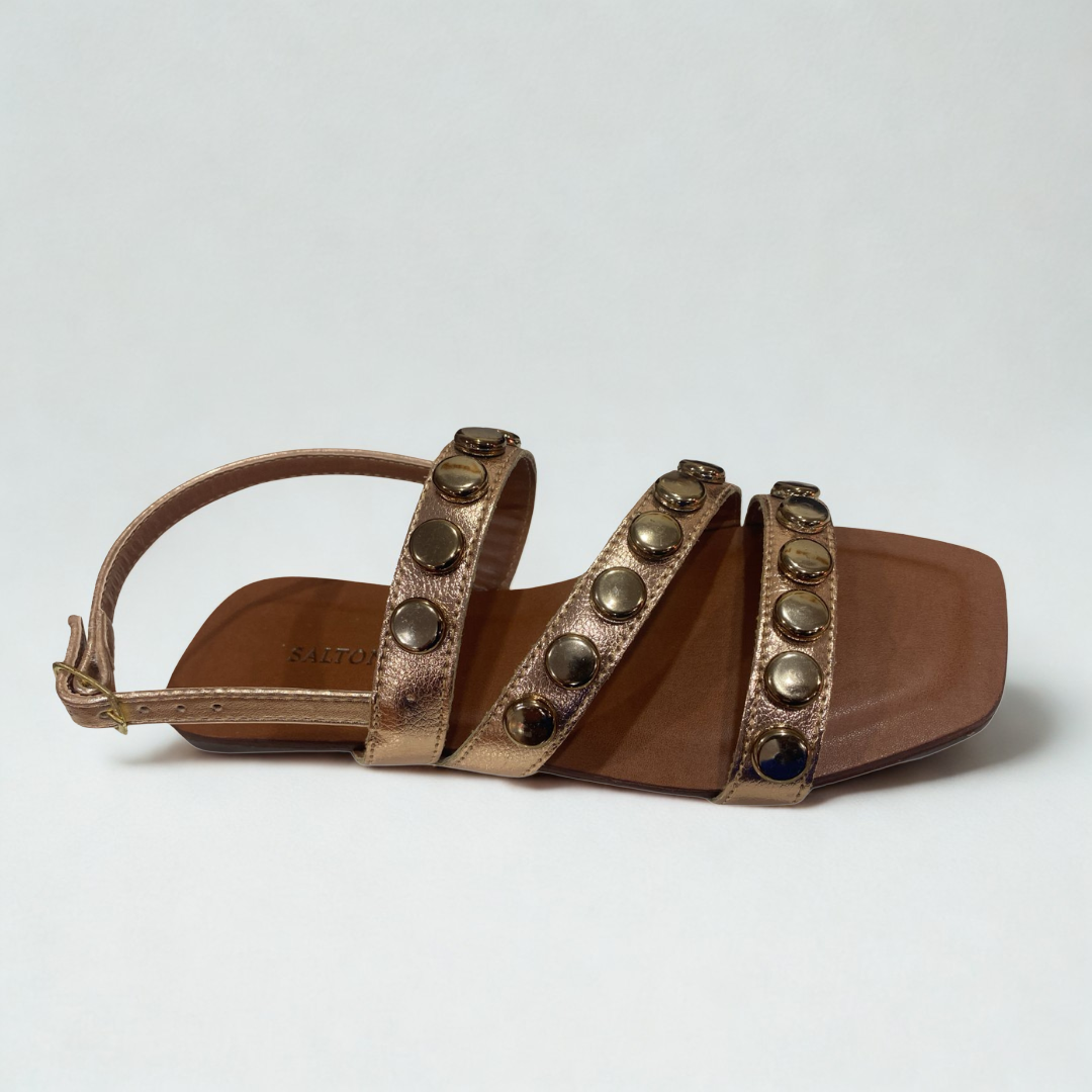 Rasteirinha Saltonela Bronze Metais T037st Bronze