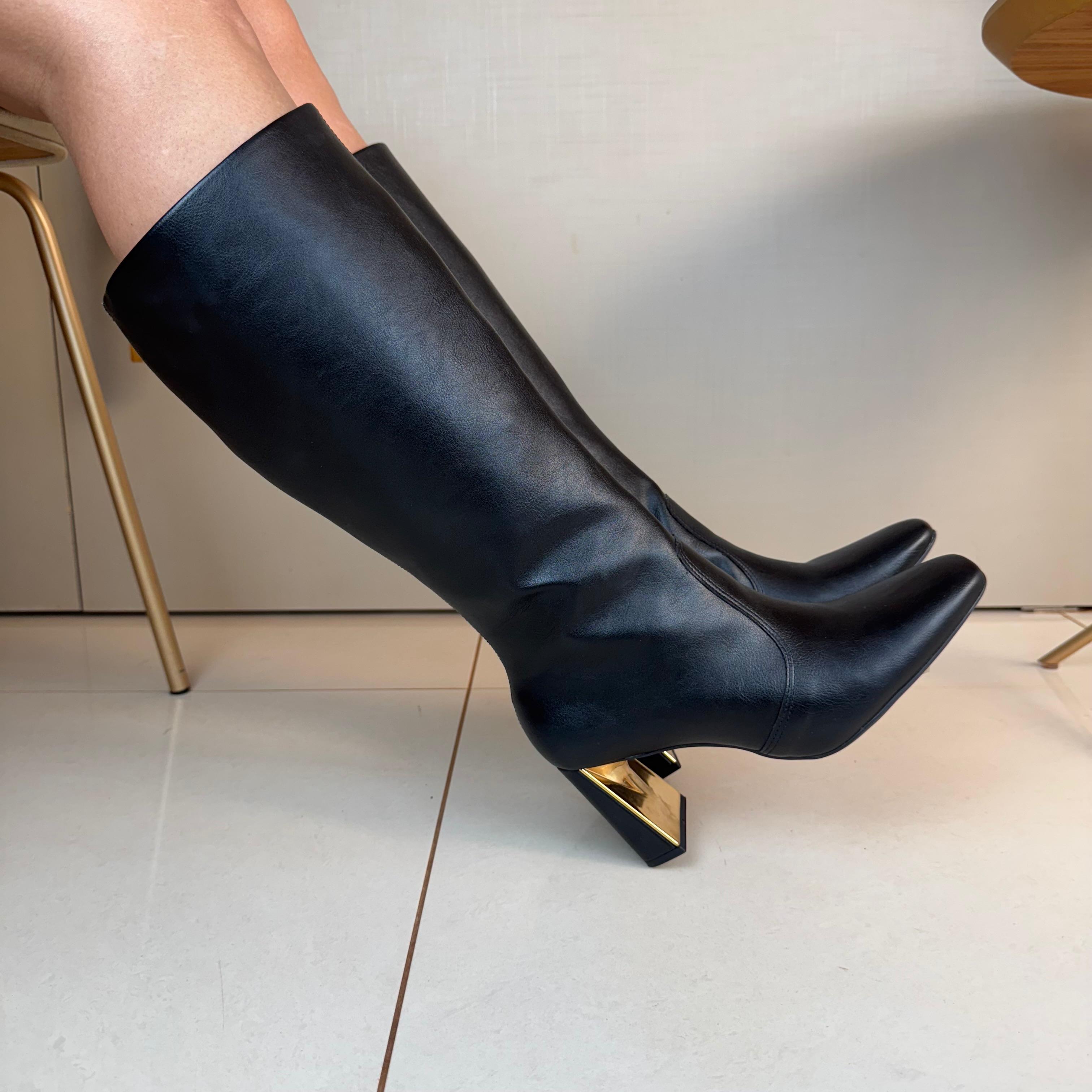 Bota Cano Longo Ramarim Preto